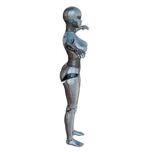 Android woman robot - darmowe png