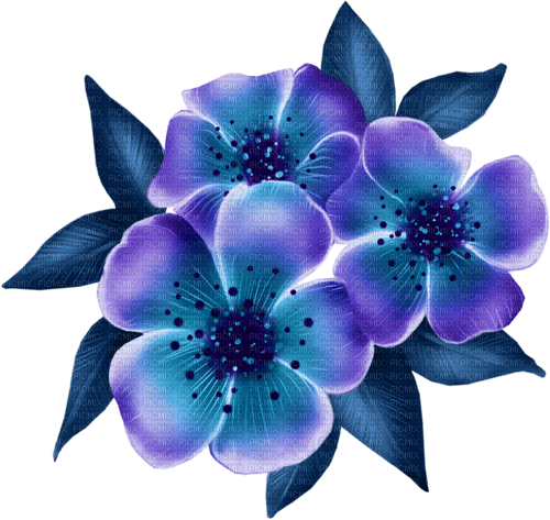 purple flower 3 - zdarma png