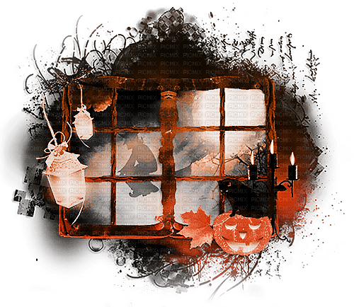 soave background transparent halloween windows cat - zadarmo png