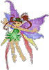 Tiny Green Rainbow Fairy - Gratis animeret GIF