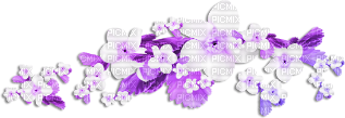 soave deco branch flowers  spring black white - 無料png