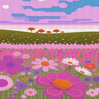 Groovy Flower Field - δωρεάν png