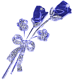 blue flower pretty - GIF animado grátis