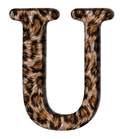 Lettre U. Leopard - PNG gratuit