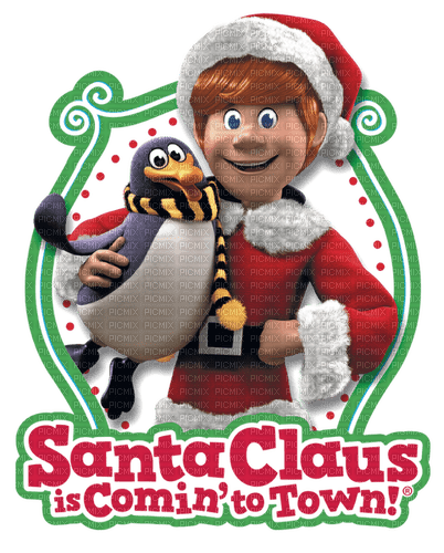 Santa Claus is Comin' to Town With Topper - бесплатно png