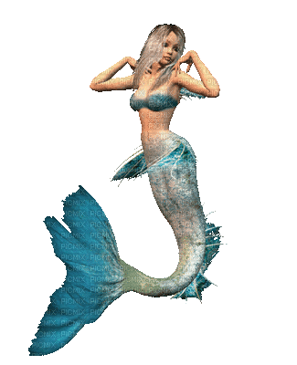Sirena azul. - Free animated GIF