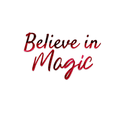 kikkapink believe in magic text - ücretsiz png