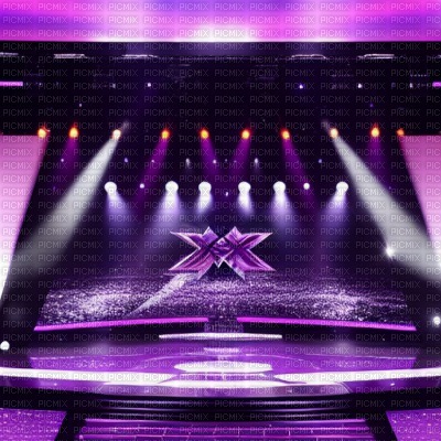 Purple X-Factor Stage - фрее пнг