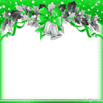 soave frame christmas branch bells winter holly - kostenlos png