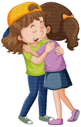 a lovely hug - gratis png