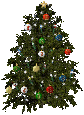 Christmas tree - Animovaný GIF zadarmo