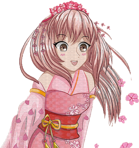 sm3 anime pink cartoon animated gif image - Darmowy animowany GIF
