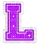 Kaz_Creations Animated Alphabet Purple L - Ilmainen animoitu GIF
