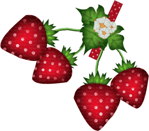 fabric strawberry Bb2 - png grátis