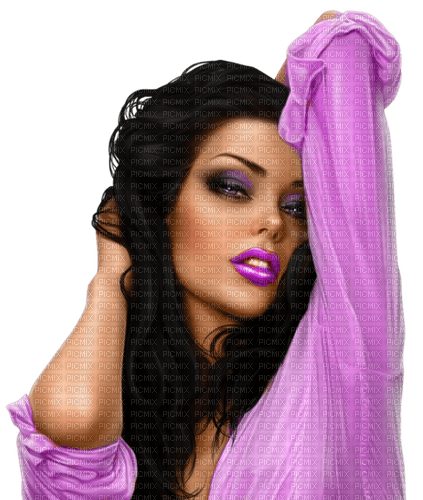 woman in purple by nataliplus - gratis png