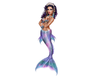 mermaid purple bp - PNG gratuit
