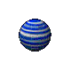 planete planetes bleu bleue blanc blanche noir noire - Gratis geanimeerde GIF