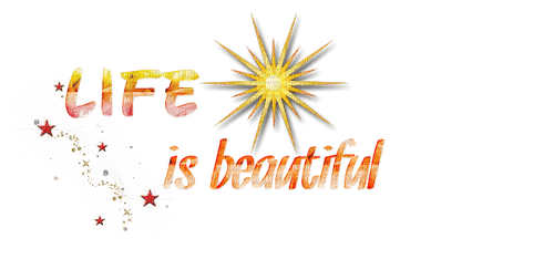 Life Is Beautiful Text - Bogusia - png grátis