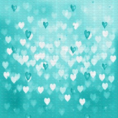 Floating Hearts background~Teal©Esme4eva2015 - Free animated GIF