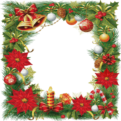 christmas frame cadre noel - бесплатно png