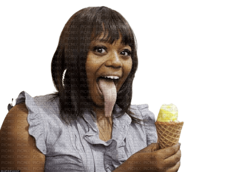 Kaz_Creations Woman-Femme Ice Cream Cone - PNG gratuit