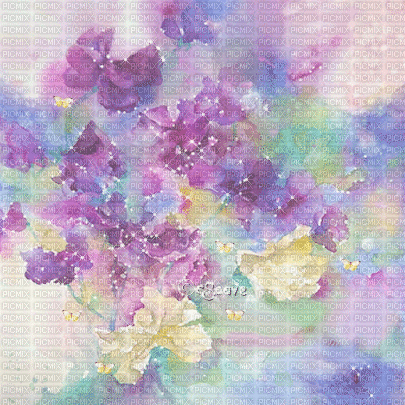 soave background animated painting flowers texture - Nemokamas animacinis gif