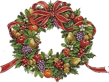 Christmas door wreath - Безплатен анимиран GIF