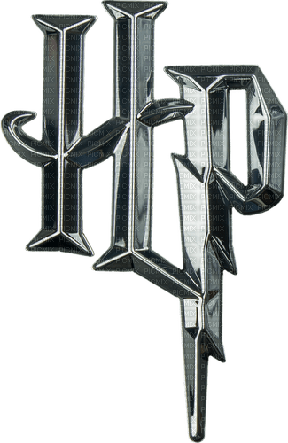 HP text Harry Potter silver - darmowe png