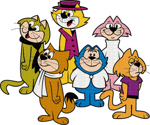 top cat and the gang - png ฟรี