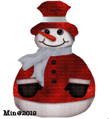 ani-snögubbe-snowman - Bezmaksas animēts GIF