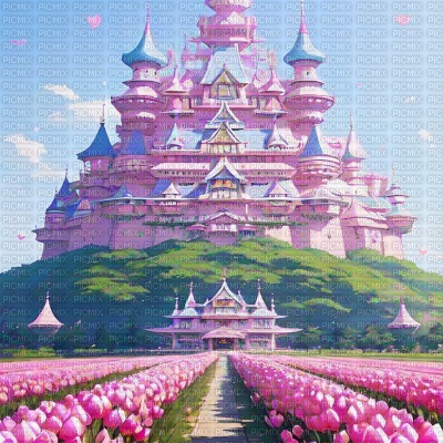Pink Princess Castle - png ฟรี