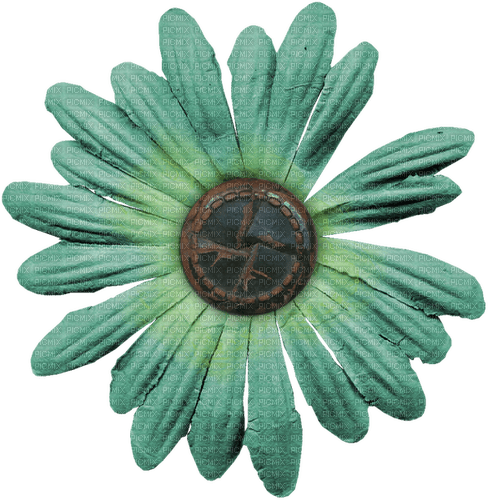 Flower Blume Button Knopf green - kostenlos png