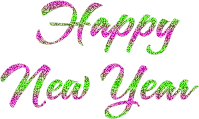 Kaz_Creations Happy New Year Deco Logo Text - Free animated GIF