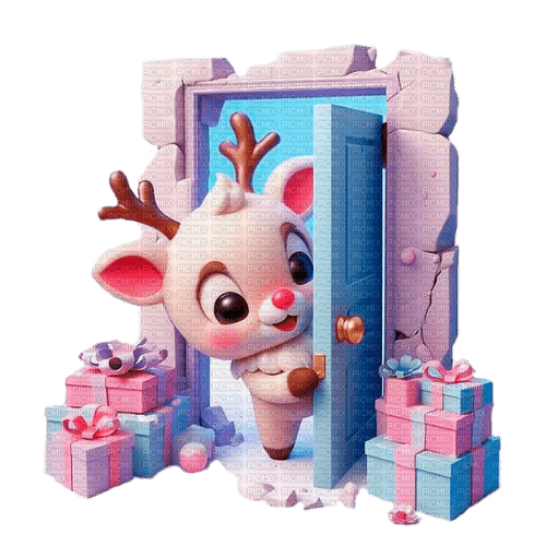 christmas deer by nataliplus - zdarma png