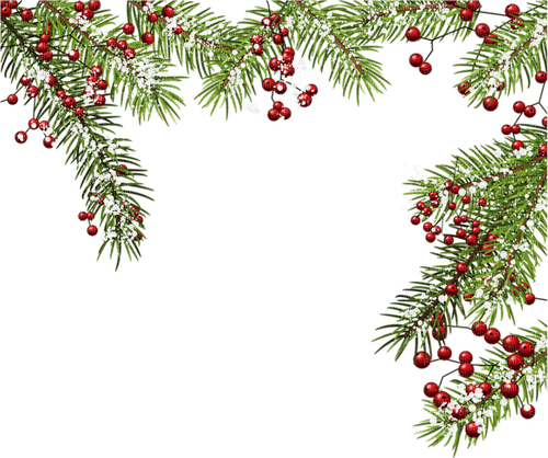 Christmas.Branch.Noël.Frame.Victoriabea - nemokama png