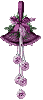 Kaz_Creations Deco Christmas Bauble Ornament Ribbons Colours Bells  Hanging Dangly Things - Free PNG