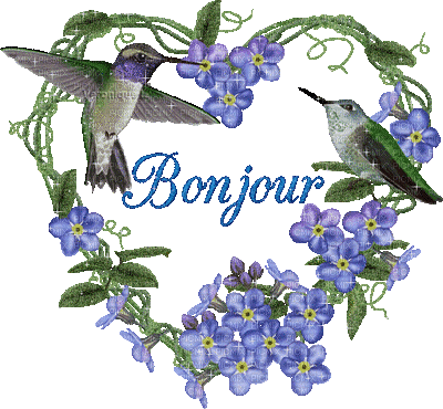 Bonjour! :) - Бесплатный анимированный гифка