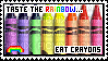 crayons rainbow stamp - ilmainen png