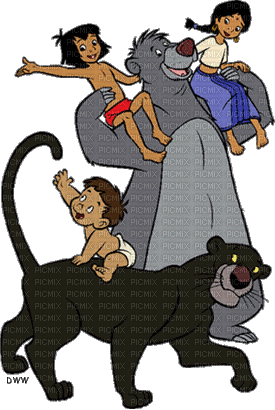 mowgli - GIF animasi gratis