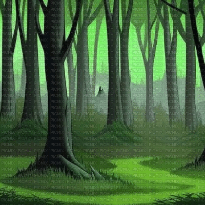 Green Forest - GIF animé gratuit