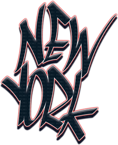 new-york, graffiti - gratis png