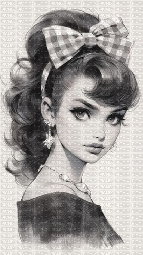 girl from the fifties - бесплатно png