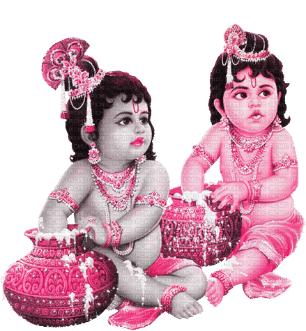 soave Krishna baby children animated pink - Bezmaksas animēts GIF