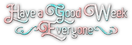 soave text have a good week pink teal - PNG gratuit