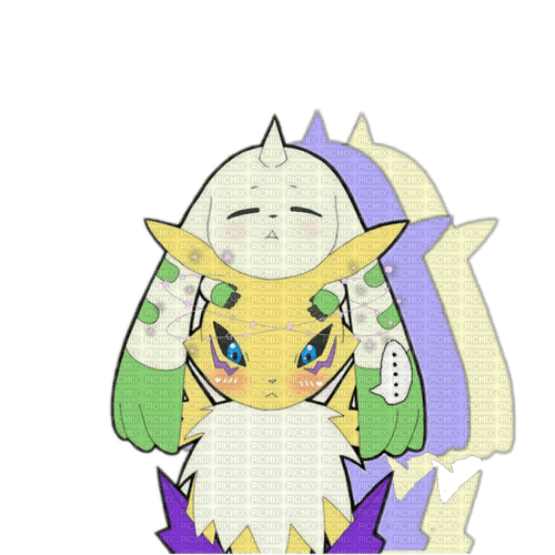 Renamon/Terriermon overlay (Created with PicsArt) - 免费PNG