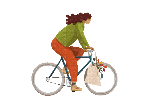 Bicyclette.Bike.Bicycle.Girl.gif.Victoriabea - Бесплатный анимированный гифка