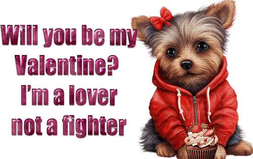 Valentine's Day. Text. Love. Dog.  Leila - png ฟรี
