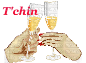 T'chin t'chin - Zdarma animovaný GIF
