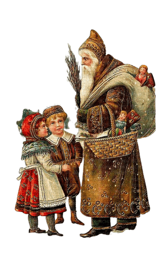 Père Noel vintage - kostenlos png