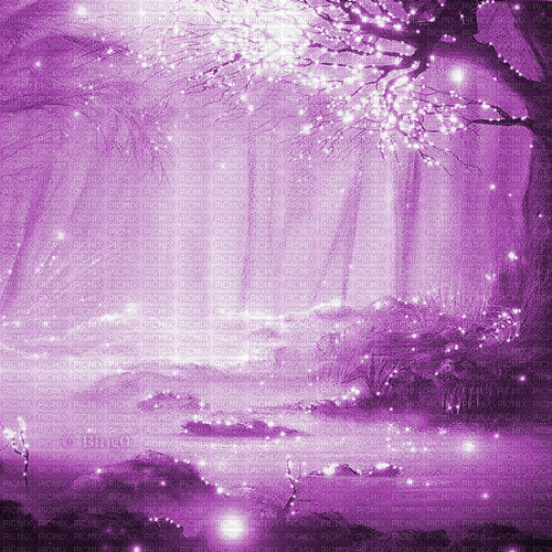 Y.A.M._Gothic Fantasy Landscape background purple - Nemokamas animacinis gif